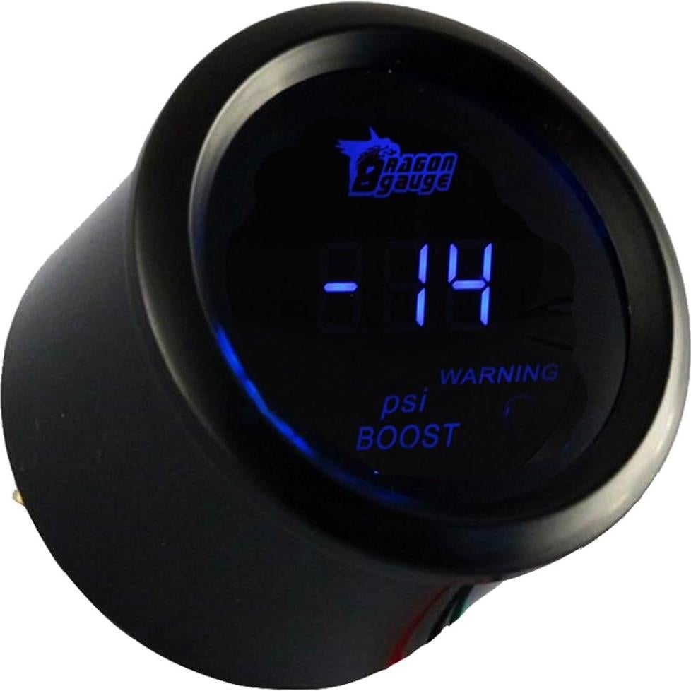 Medidor Digital de Presión de Turbo ESUPPORT 52mm LED Azul