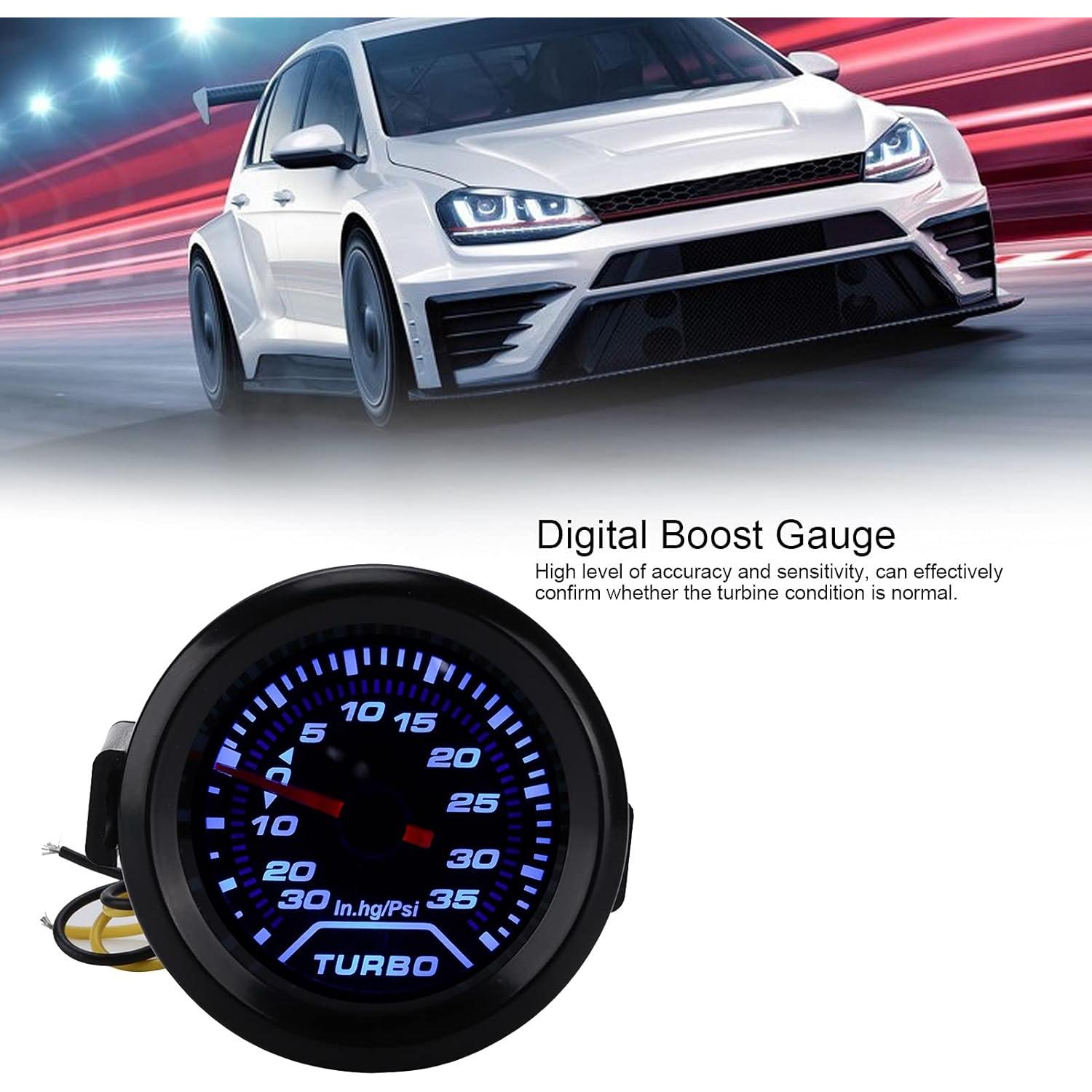 Medidor de Presión de Turbo Digital Locadence 52mm 35PSI