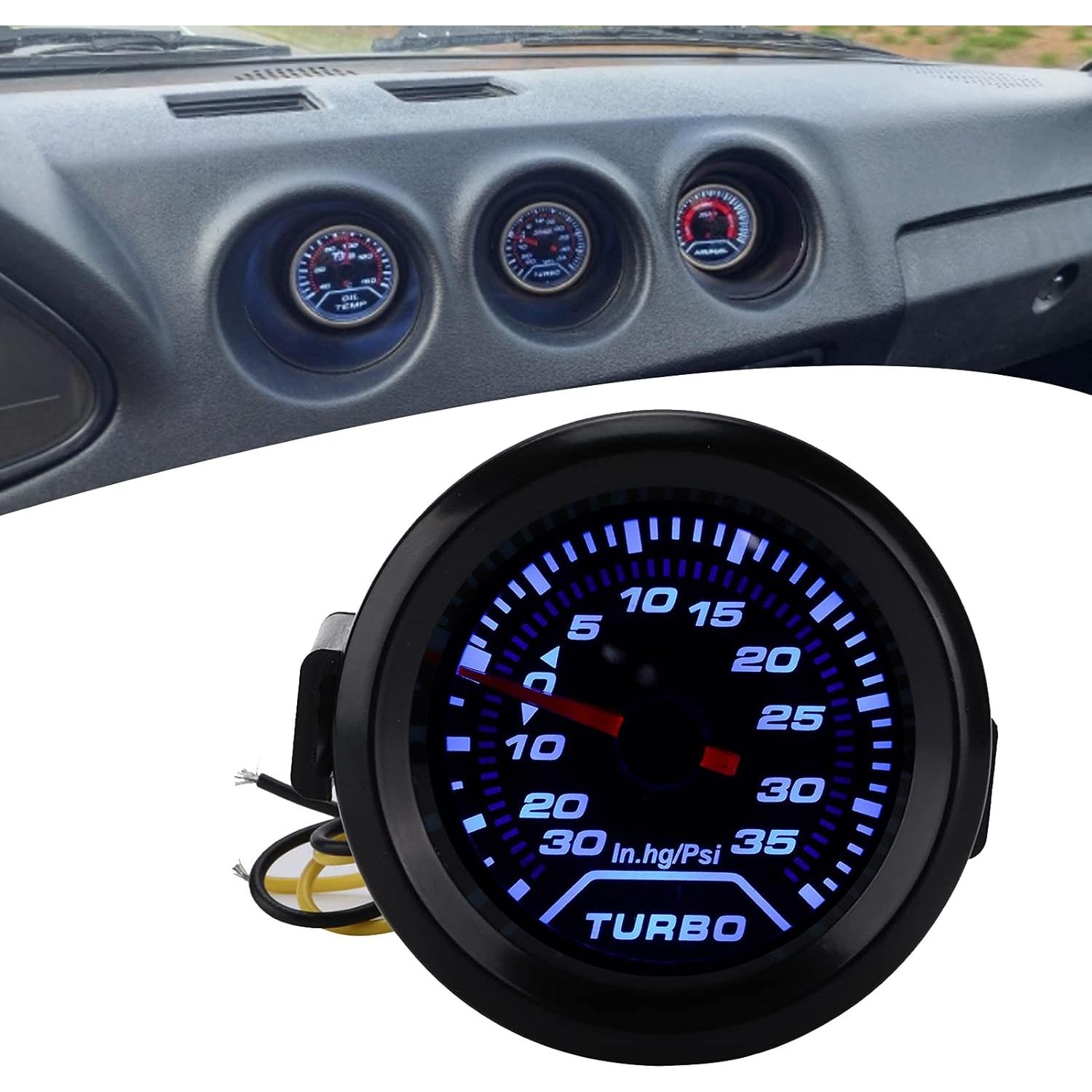 Medidor de Presión de Turbo Digital Locadence 52mm 35PSI