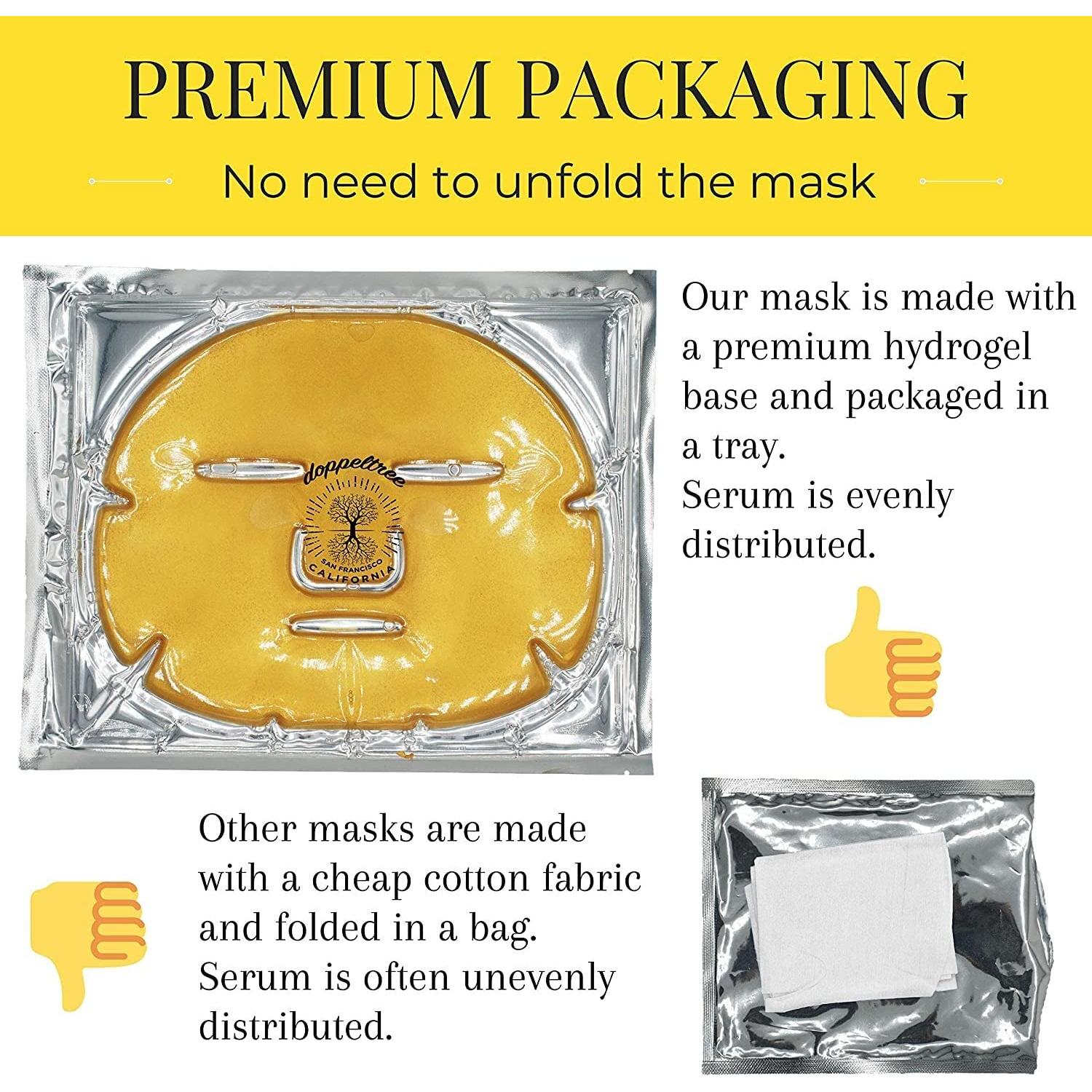 Mascarilla Facial Doppeltree Gold Hidrogel 24K Colágeno 425g