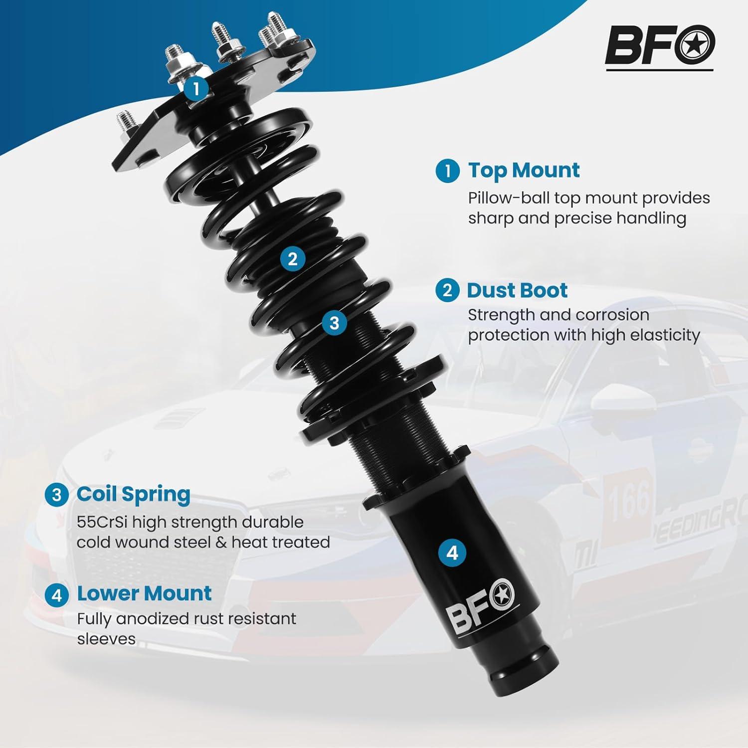 Coilovers BFO Ajustables para Honda Prelude BB1-BB9 1992-2001
