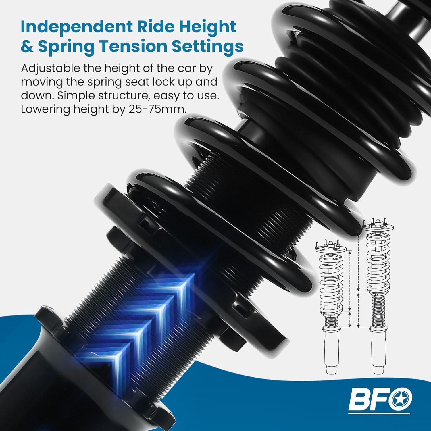 Coilovers BFO Ajustables para Honda Prelude BB1-BB9 1992-2001