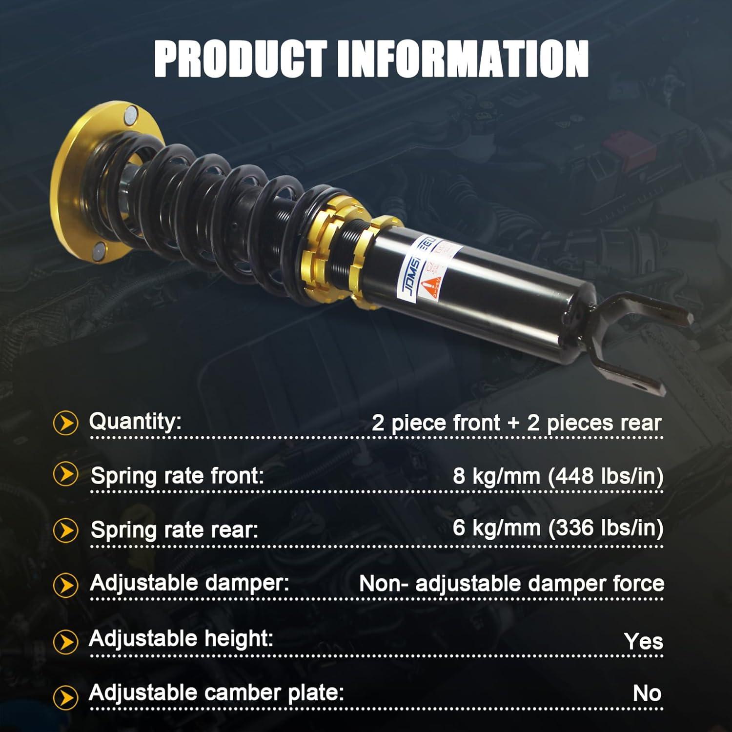 Kit de Amortiguadores Coilovers JDMSPEED para Honda Accord 90-97