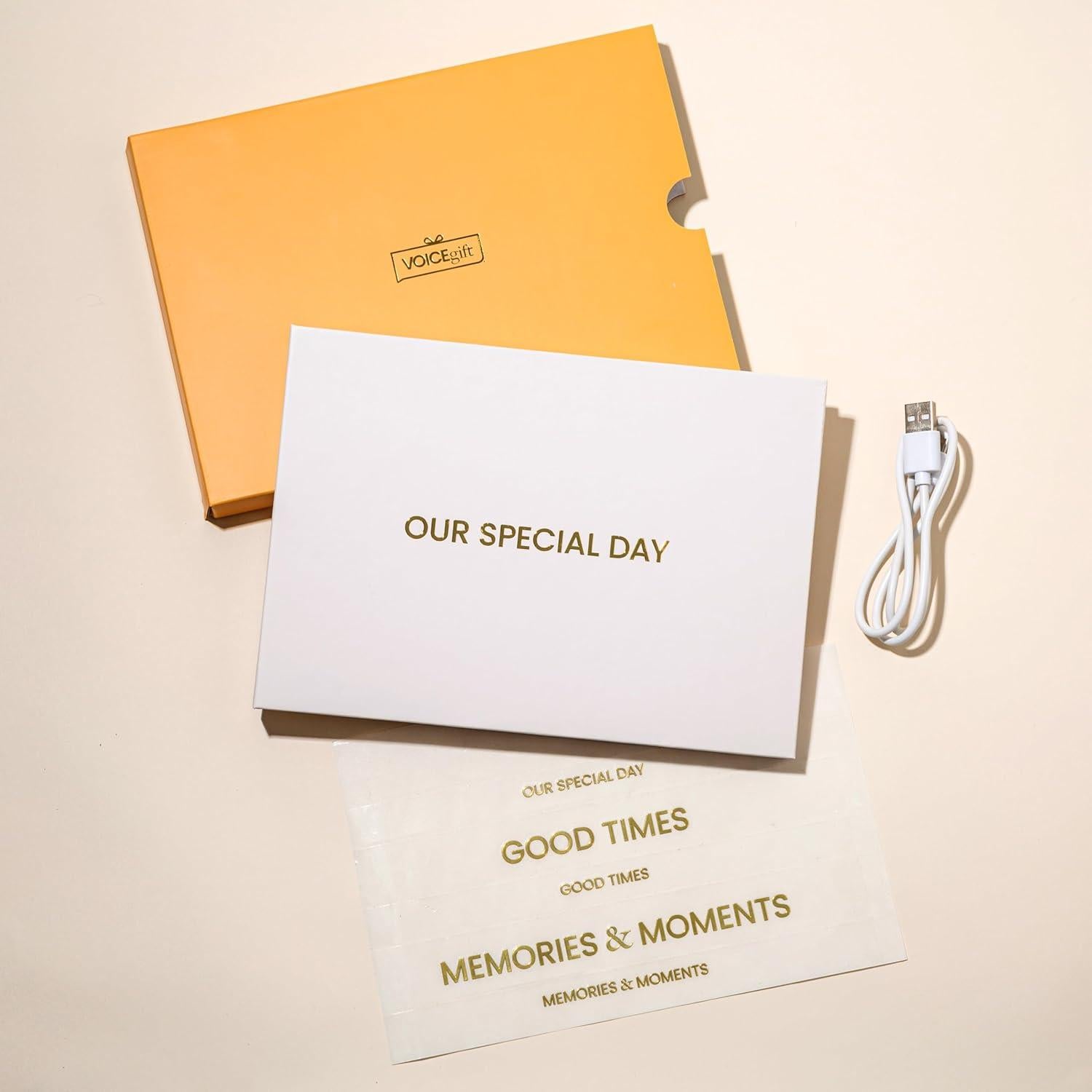 Libro de Video HD Voicegift 8GB con Tarjeta de Felicitación