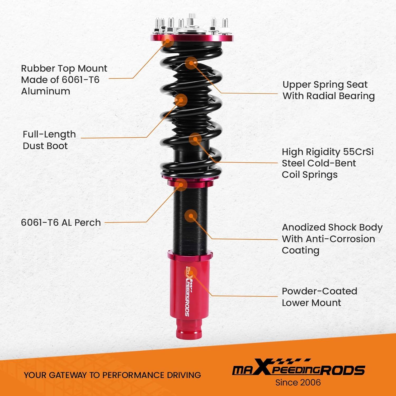 Amortiguadores Ajustables maXpeedingrods para Honda Accord 2008-2012