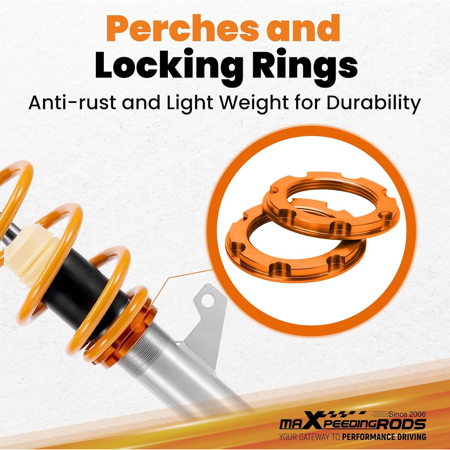 Amortiguadores Ajustables maXpeedingrods para VW Jetta y Golf