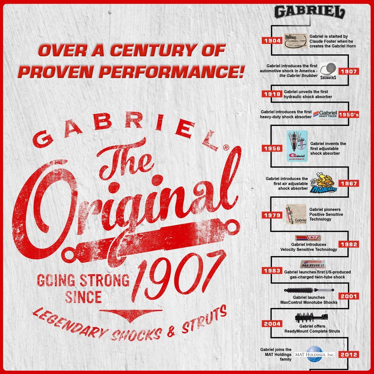 Amortiguadores Traseros Gabriel Guardian 81934 para VW 98-10