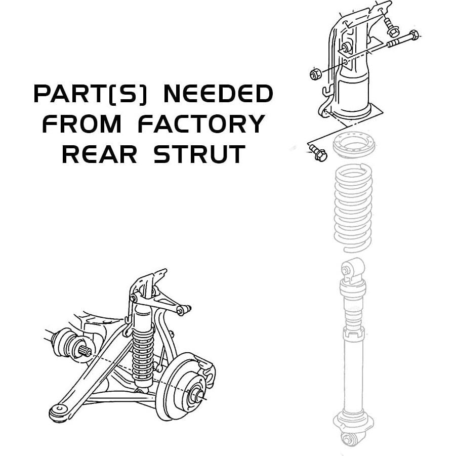 Kit Coilover Godspeed MonoSS Ajustable para Audi A4 Quattro 1996-2001