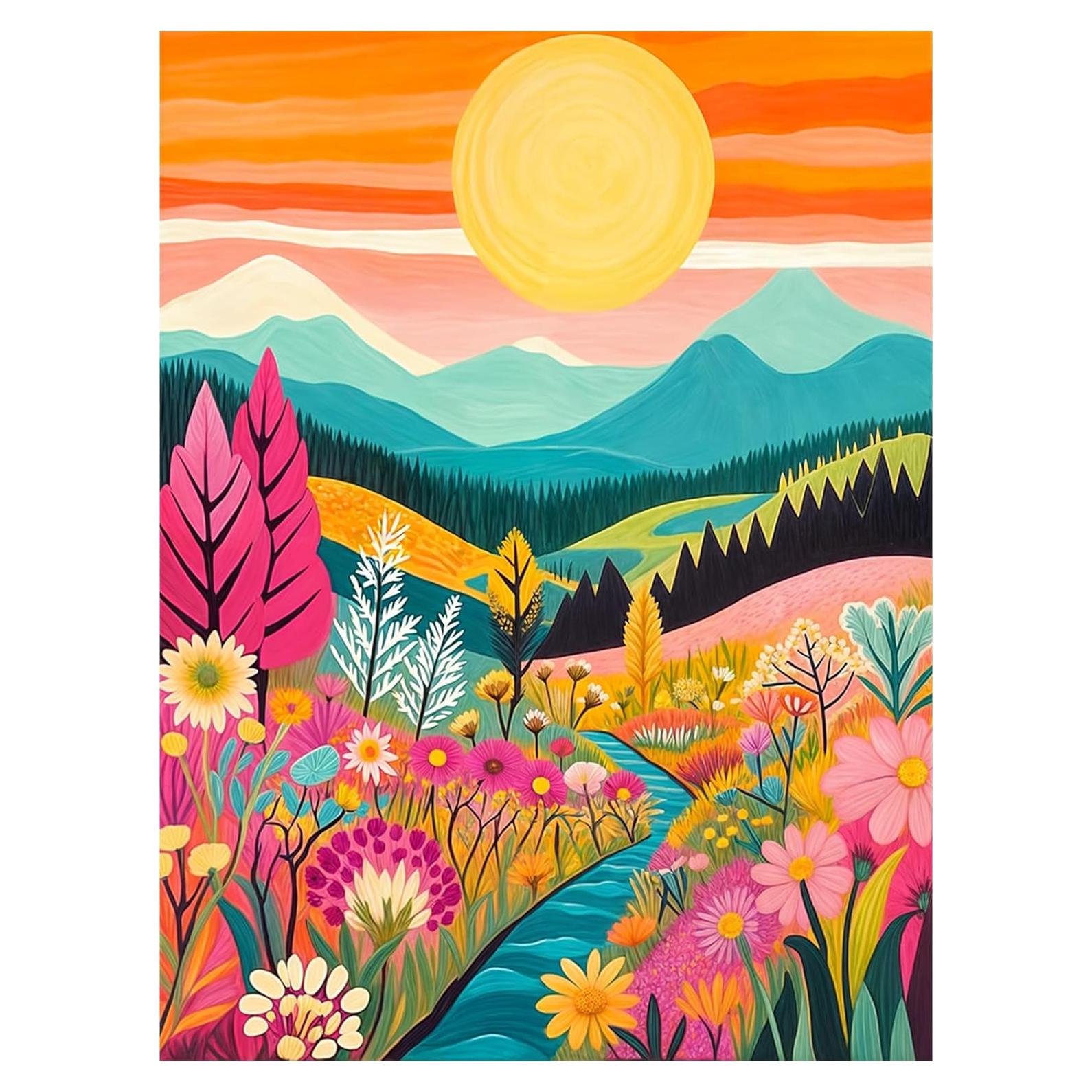 Kit de Pintura de Diamantes DOMROM Amanecer 30x40cm Adultos