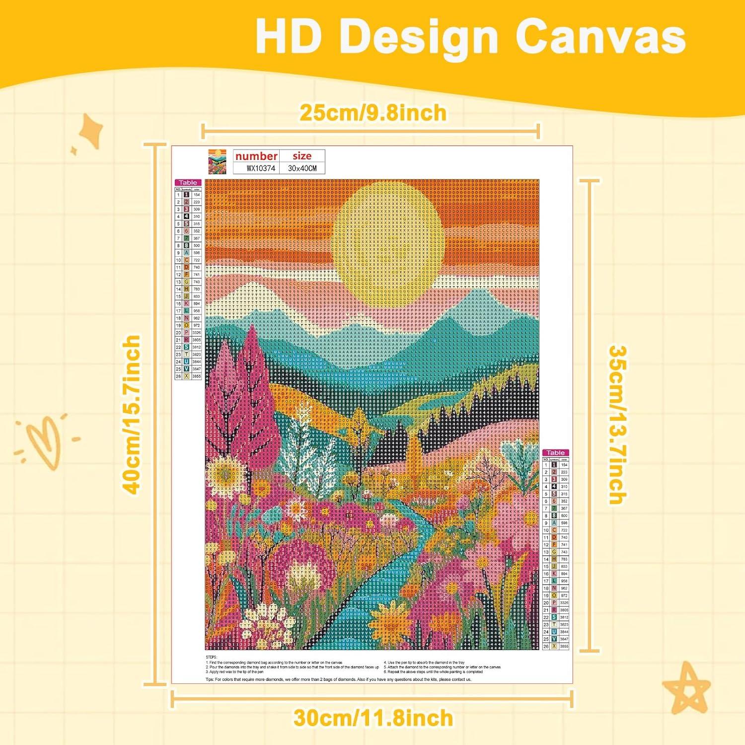 Kit de Pintura de Diamantes DOMROM Amanecer 30x40cm Adultos