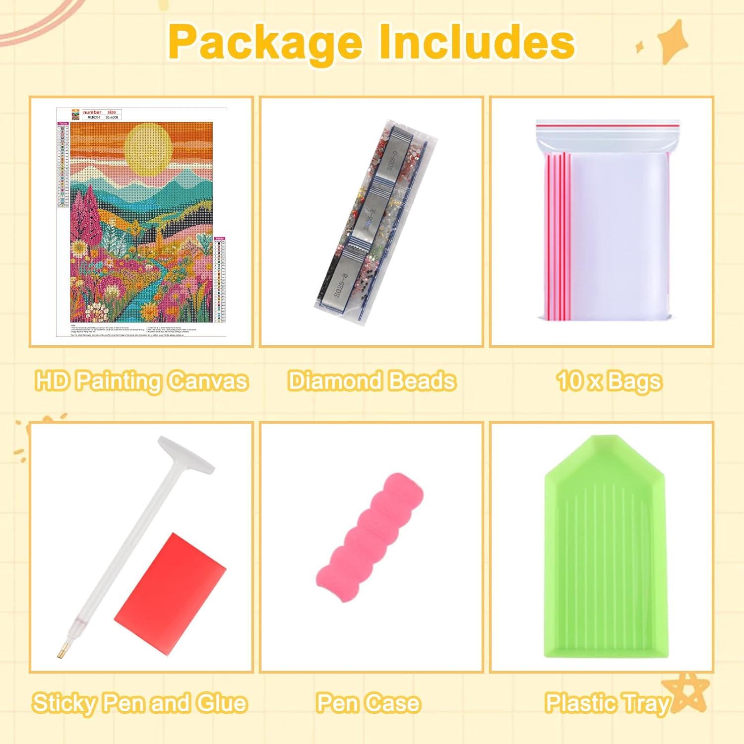 Kit de Pintura de Diamantes DOMROM Amanecer 30x40cm Adultos