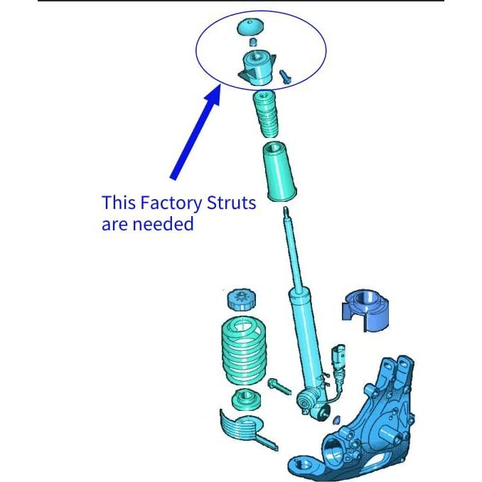 Kit de Coilovers AdlerSpeed 18 Vías Ajustables para Audi A7/A6 2012-2018