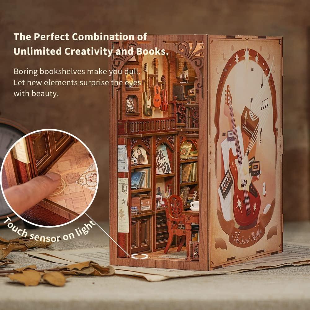 Kit de Nook de Libros Cutefun 3D con Luz LED y Cubierta