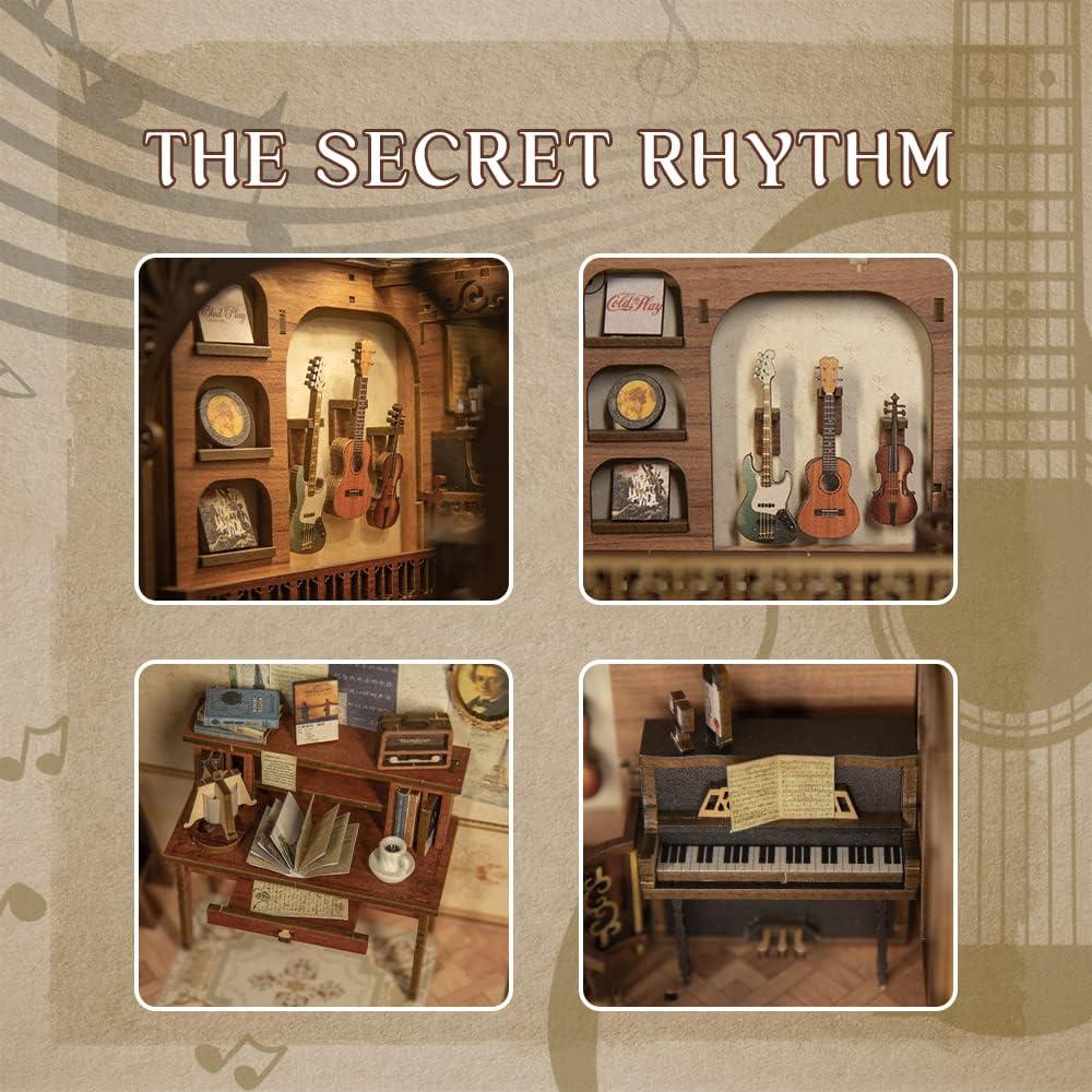 Kit de Nook de Libros Cutefun 3D con Luz LED y Cubierta