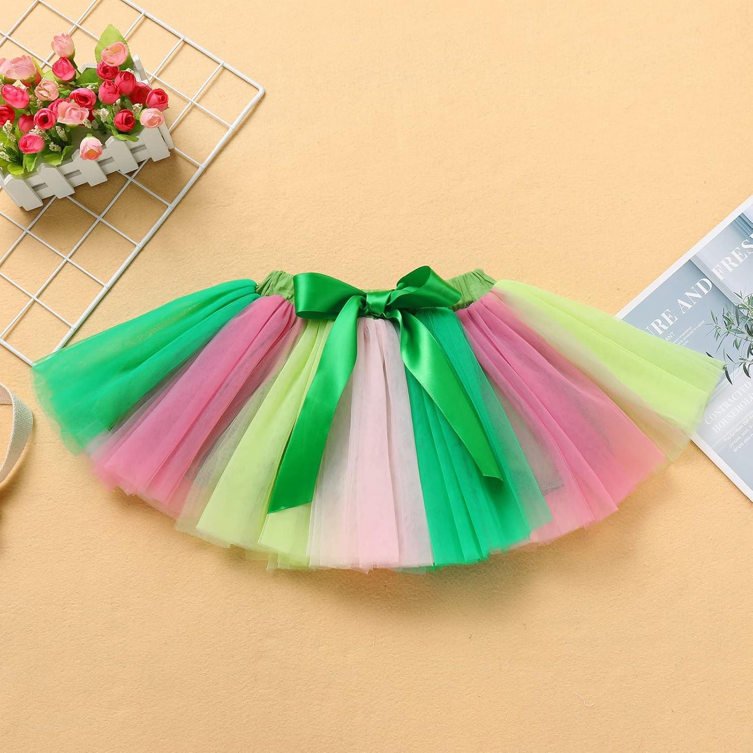 Conjunto de Cumpleaños 1er Año Niña AWIBMK Mono y Falda Tutu