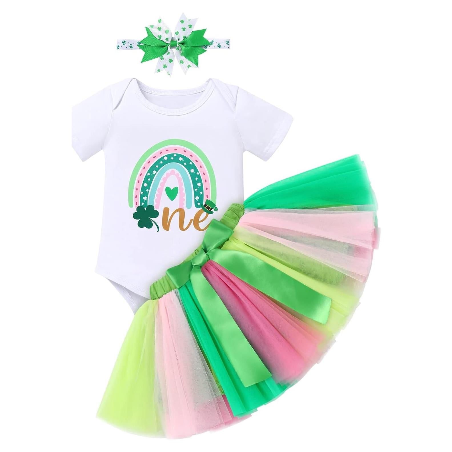 Conjunto de Cumpleaños 1er Año Niña AWIBMK Mono y Tutu