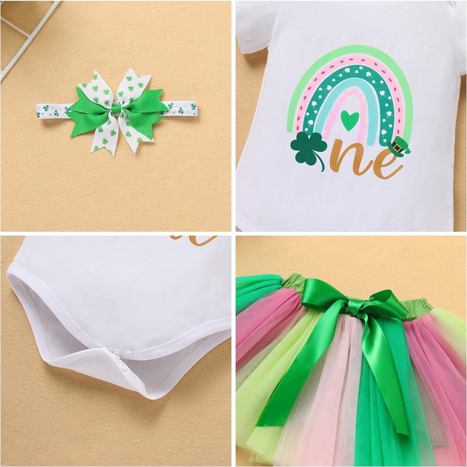 Conjunto de Cumpleaños 1er Año Niña AWIBMK Mono y Tutu