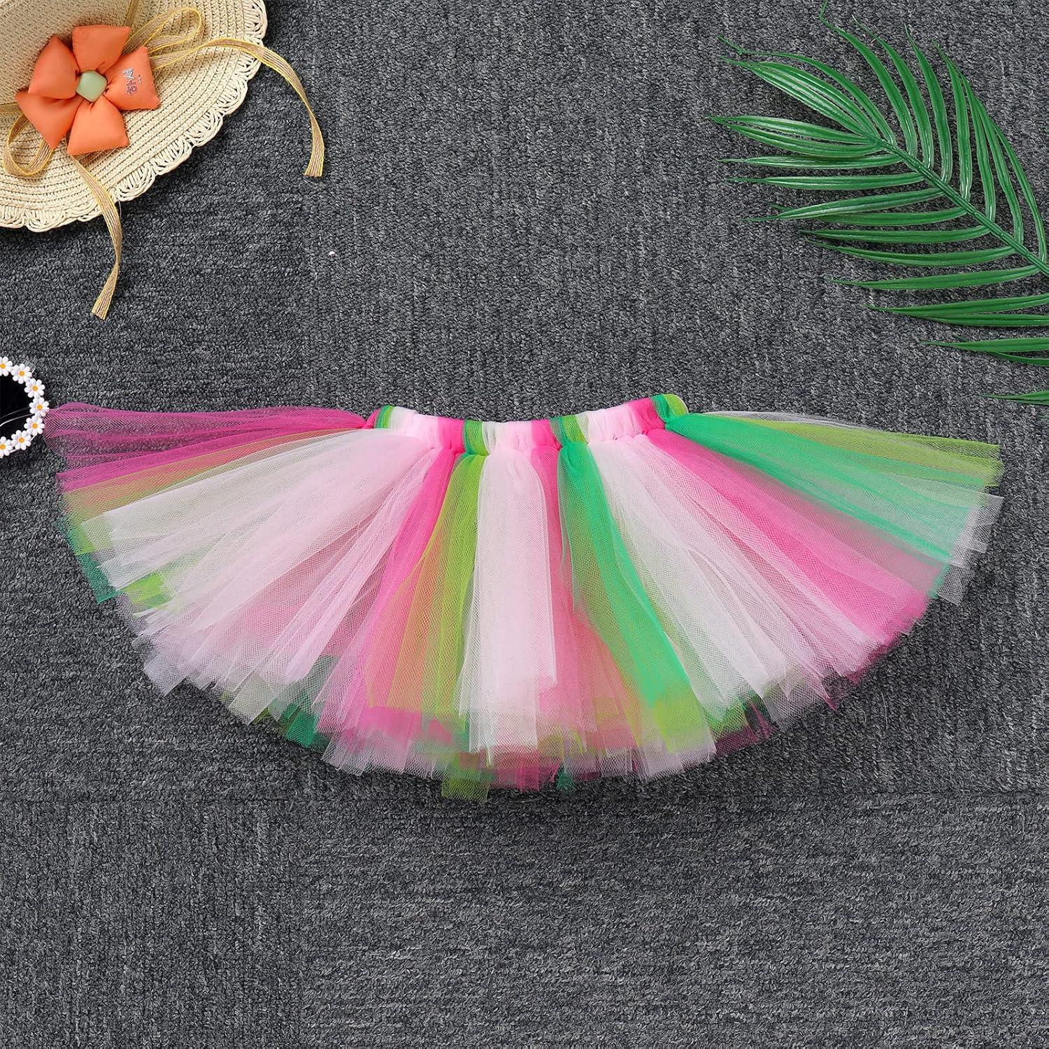 Conjunto de Cumpleaños 1 Año Niña AWIBMK Mono y Tutu