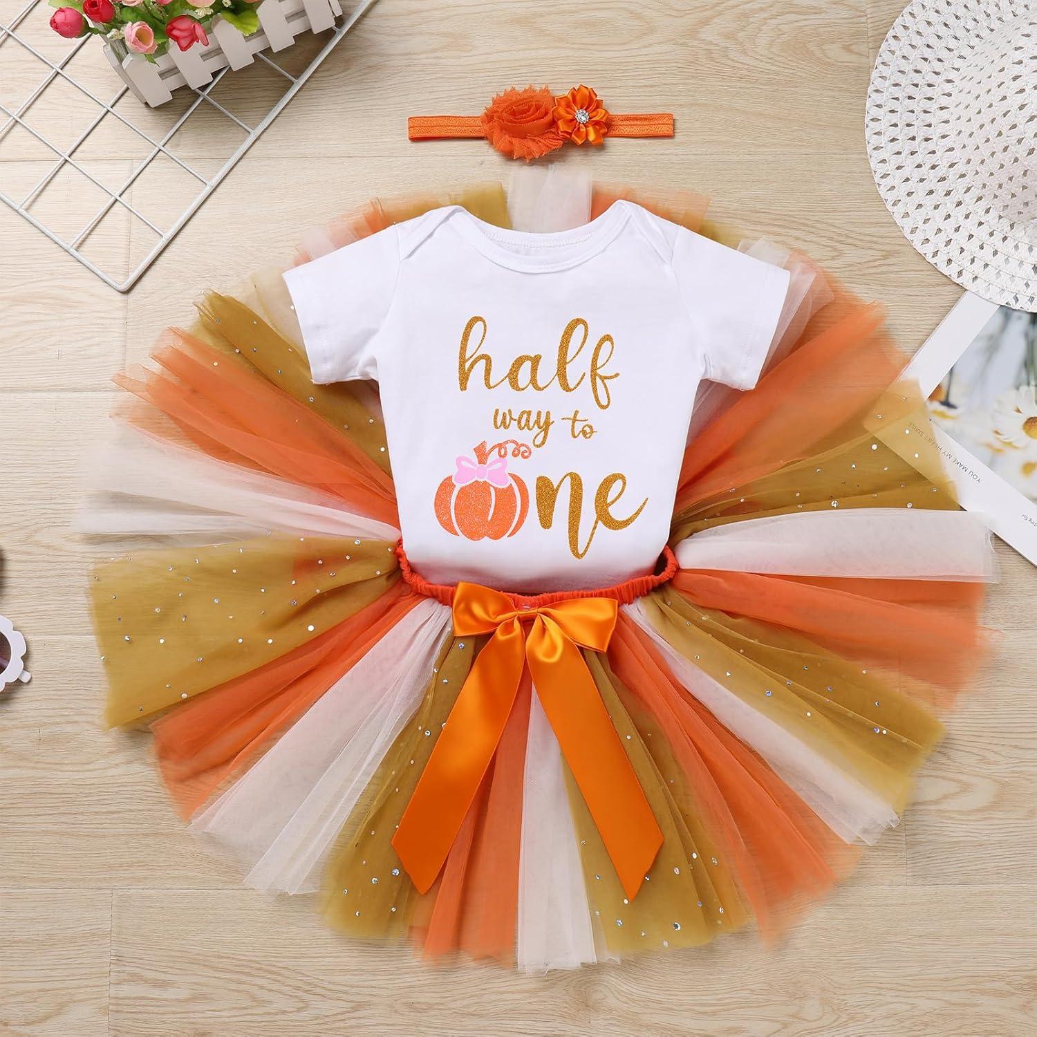 Conjunto de Cumpleaños 1er Año Niña AWIBMK Mono Tutu