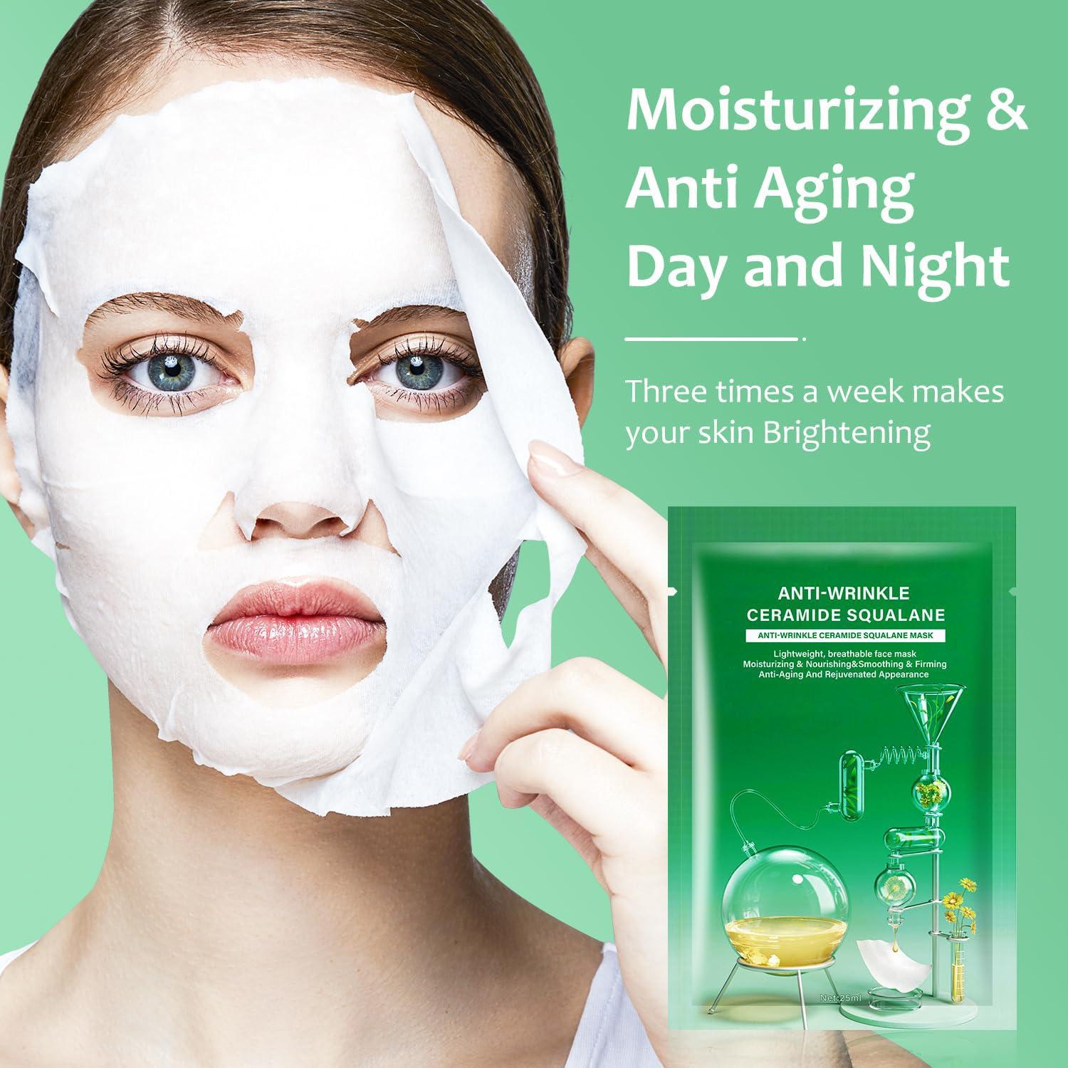 Mascarillas Faciales IREV Hidratantes 10 Piezas Antiarrugas