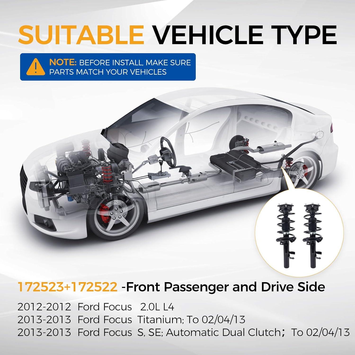 Amortiguador PAROD Frontal para Ford Focus 2012-2013