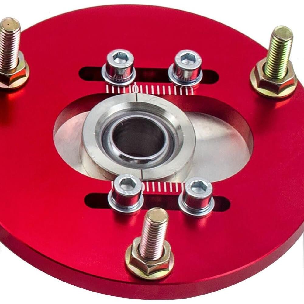 Placa de Camber Coilover Frontal BMW Pack de 2 Rojo