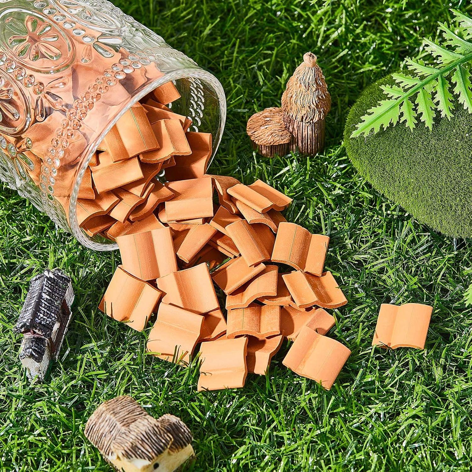 Tejas Miniatura para Casa de Muñecas Charniol - 200 Piezas 2x1.7cm