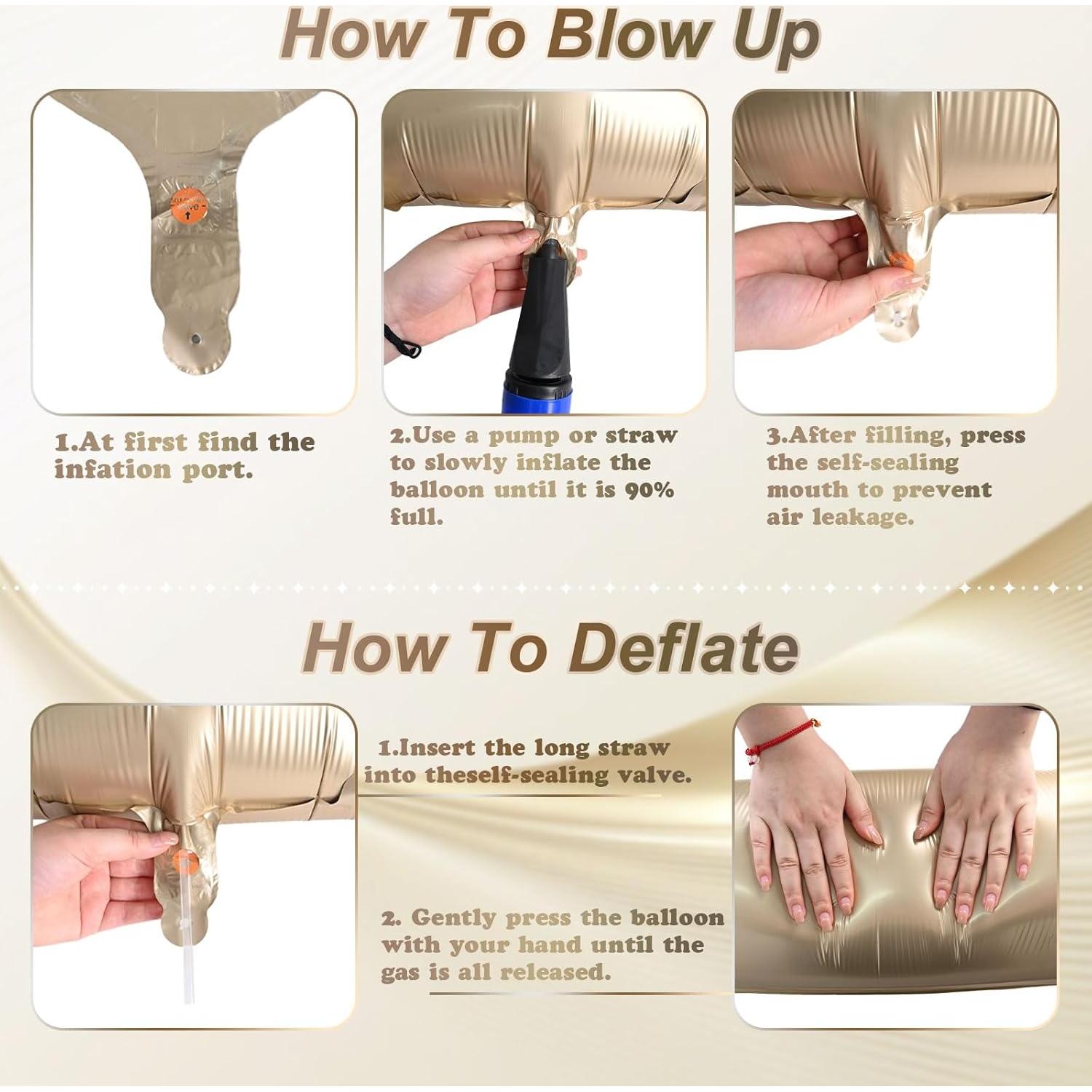 Globo de Número 1 40 cm Oro Metálico para Fiesta Cumpleaños