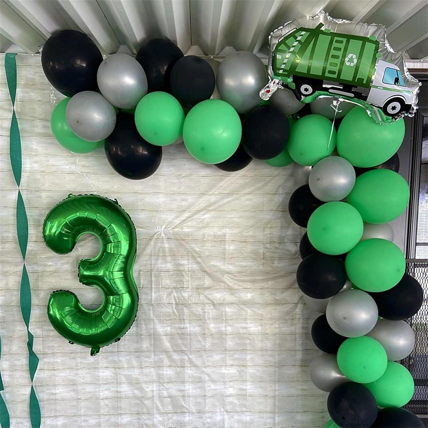 Globo de Número 9 Verde Oscuro 100 cm Foil para Cumpleaños