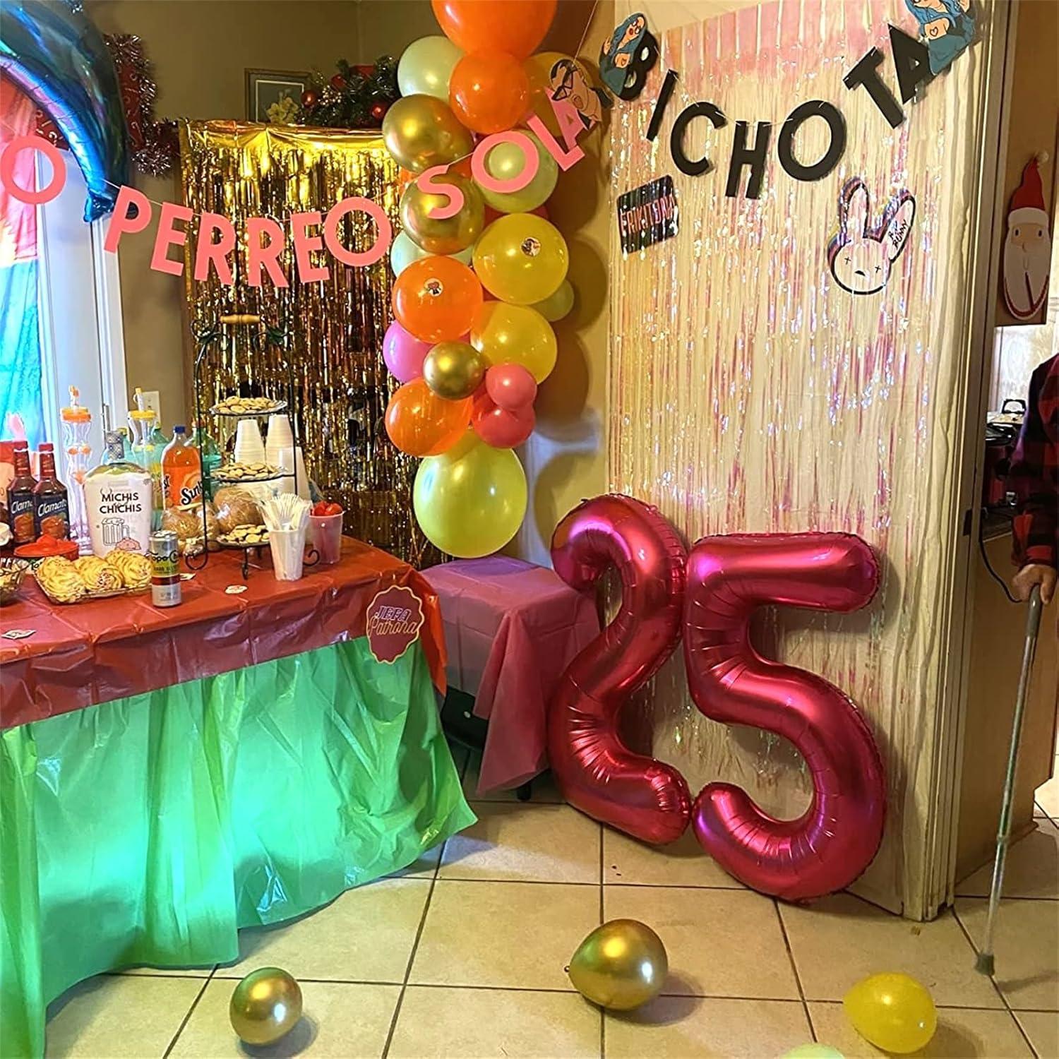 Globo Número 5 Rosa Fucsia 101,6 cm para Cumpleaños