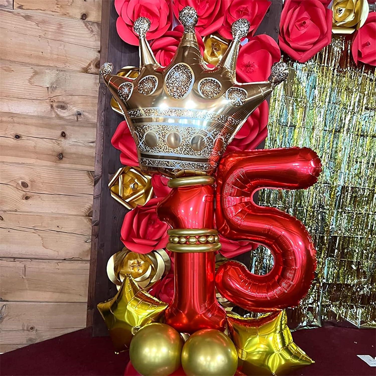 Globo Gigante Rojo Número 5 de 101,6 cm para Fiesta