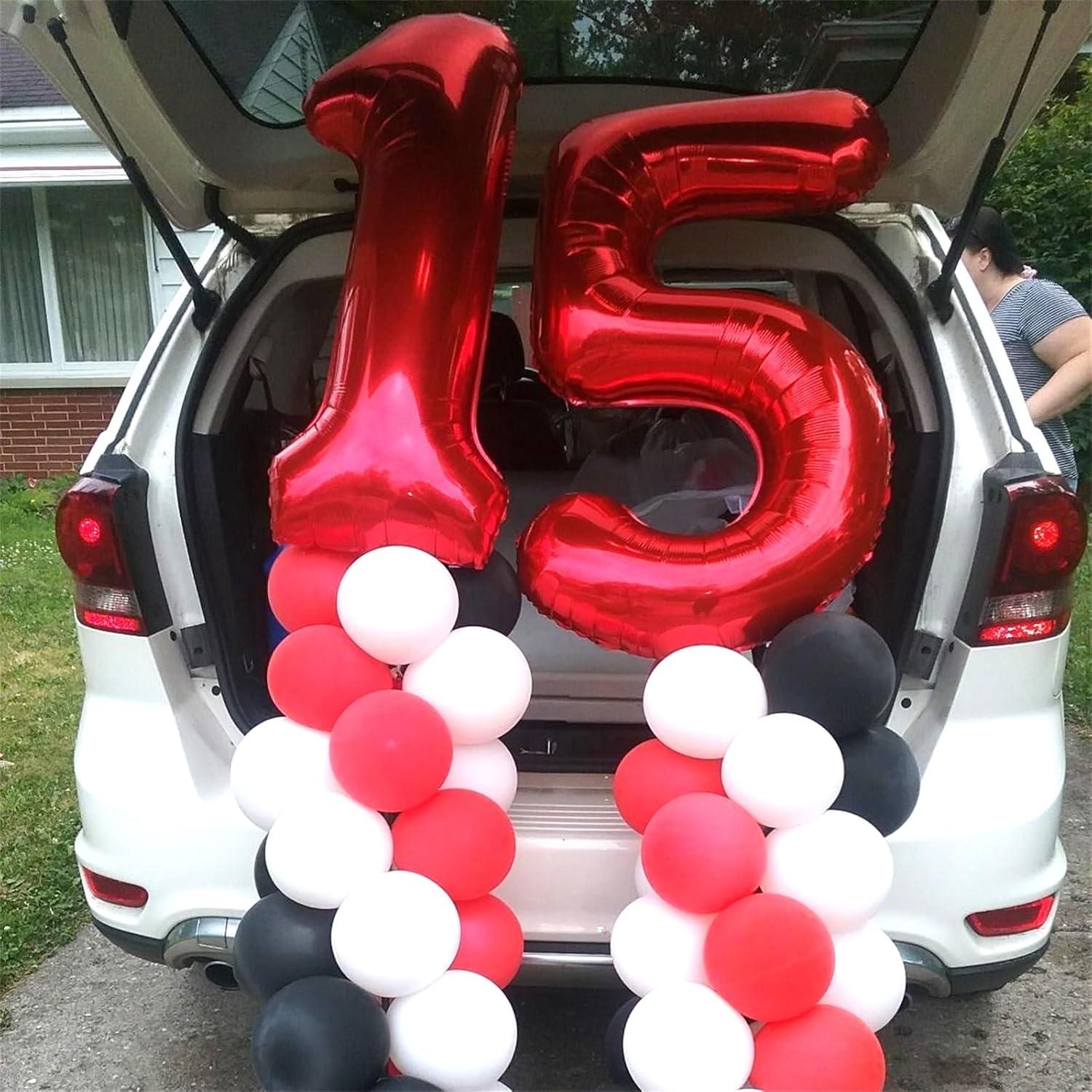 Globo Gigante Rojo Número 5 de 101,6 cm para Fiesta