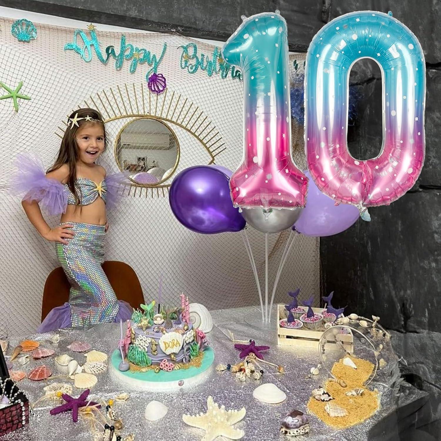 Globo de Número 0 Sirena Isndare 101,6 cm Estrellado