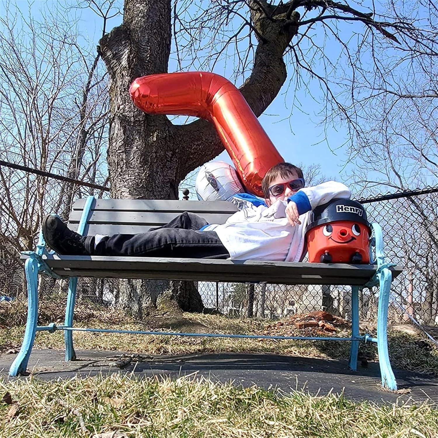 Globo Número 7 Rojo 101,6 cm para Fiestas de Cumpleaños