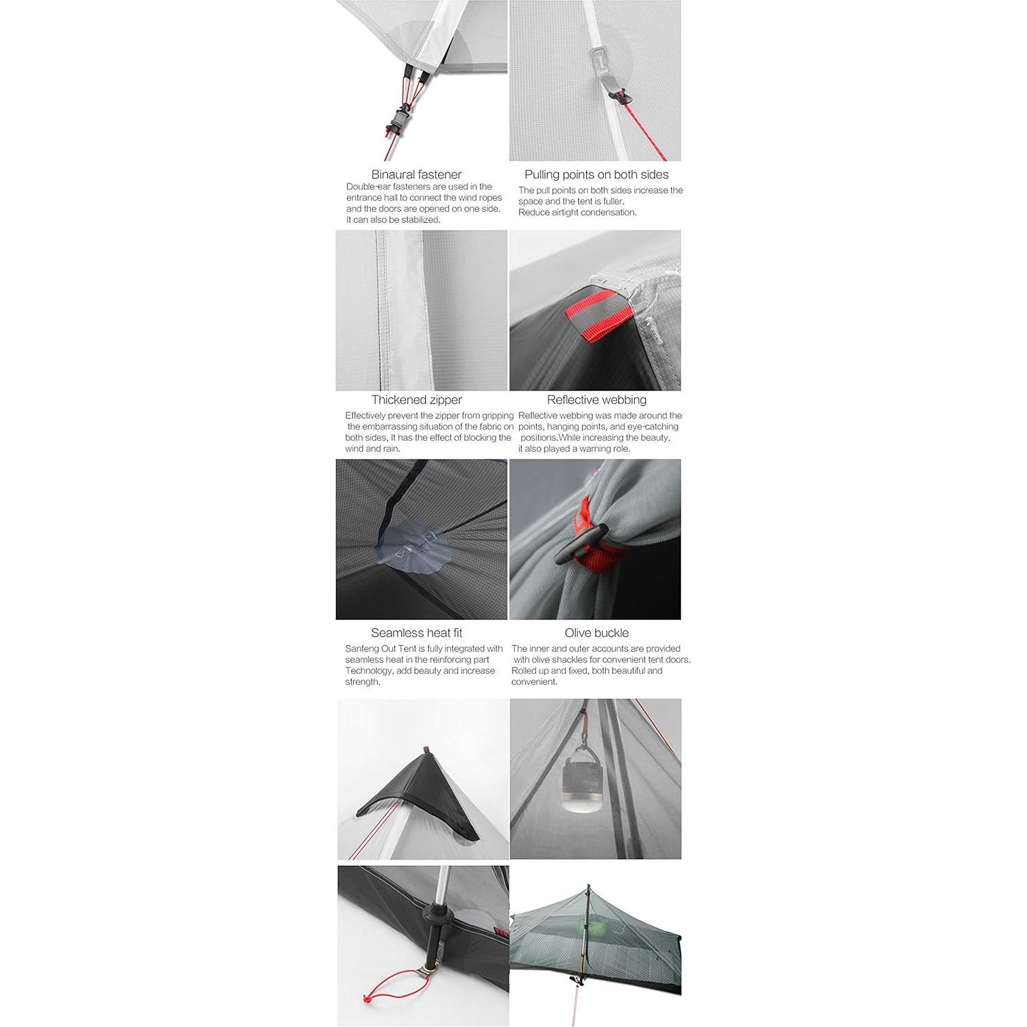 Tienda de Camping 3F UL GEAR Lanshan 2 Personas Ultraligera