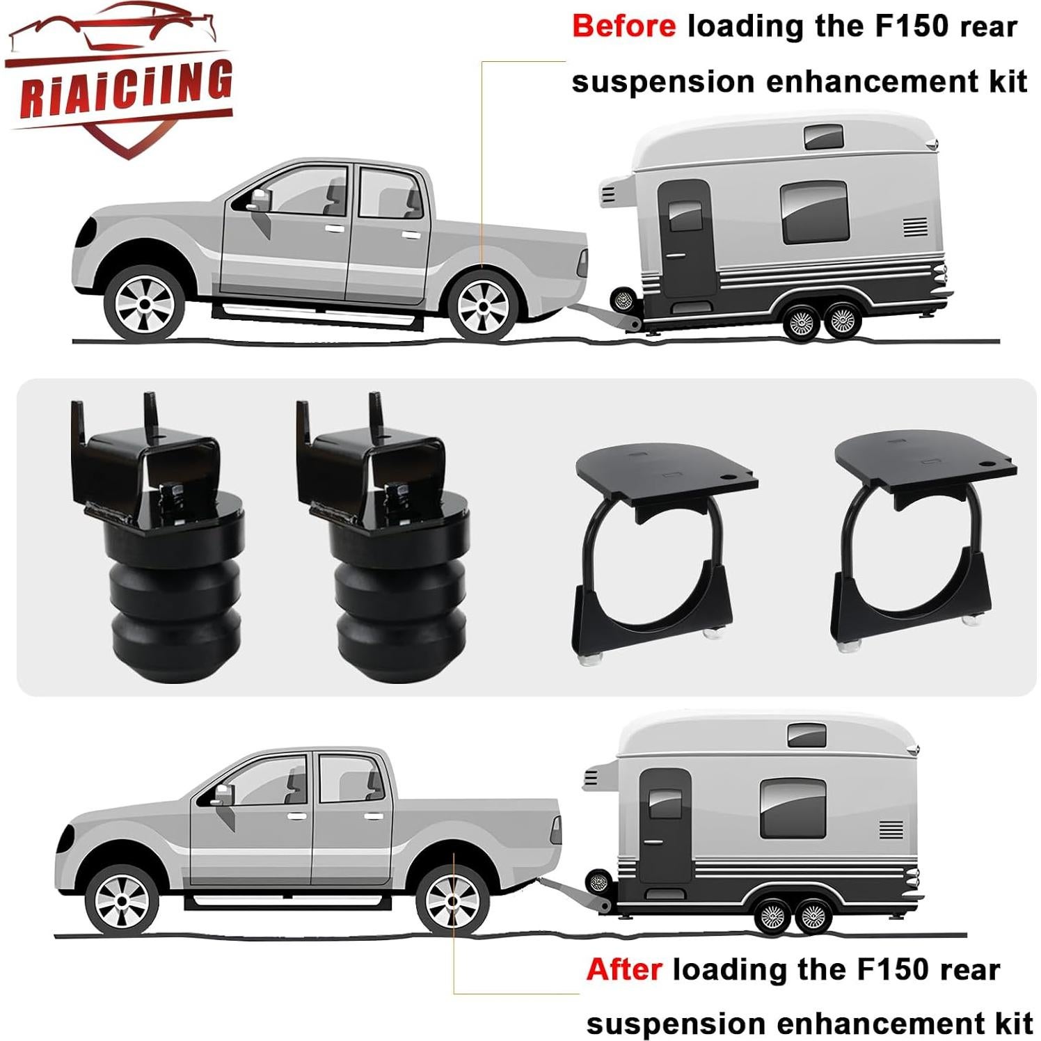 Kit de Resorte de Ayuda RiAiCiING para Suspensión F150 2015-2022