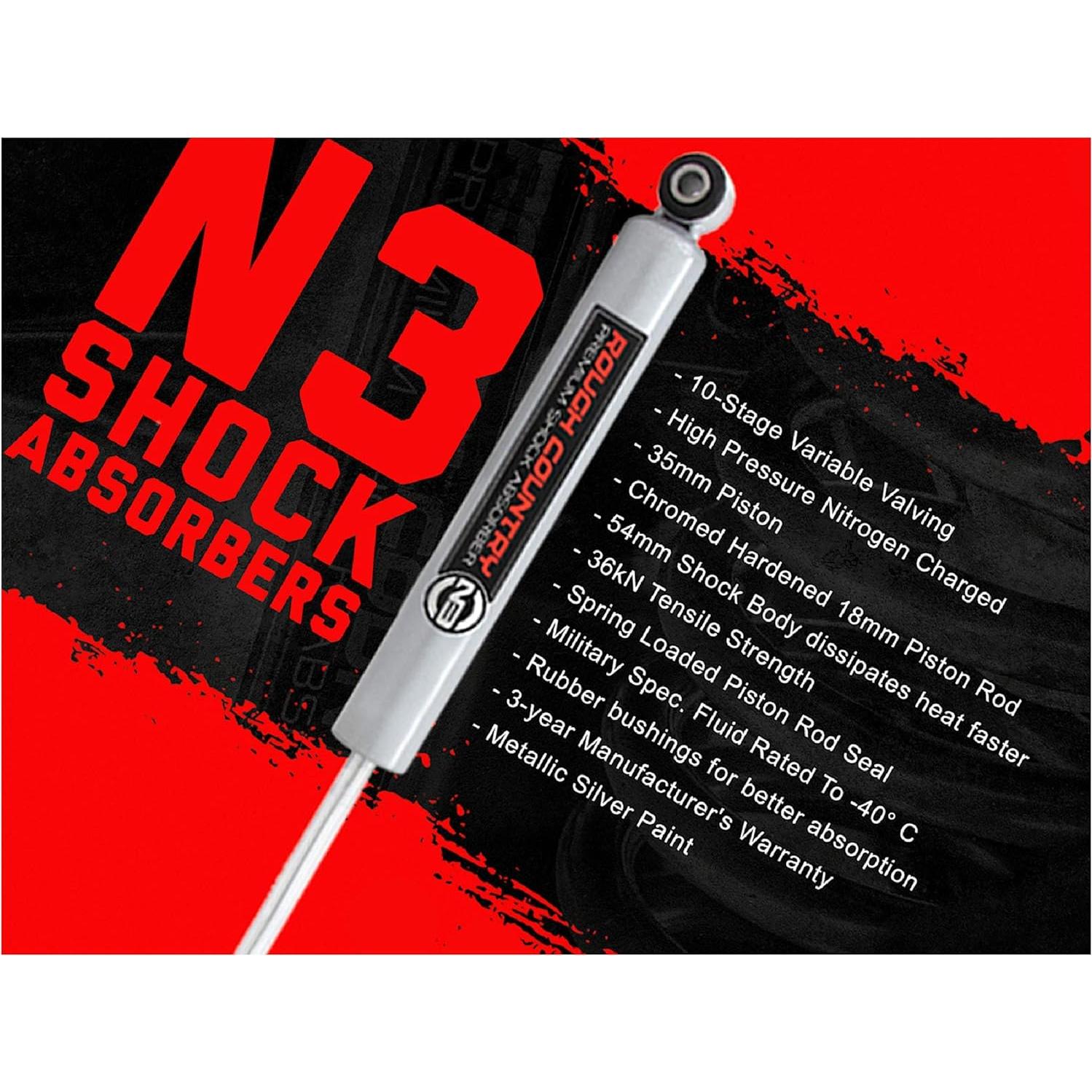 Amortiguadores Frontales Rough Country N3 para Ford F-150 80-96