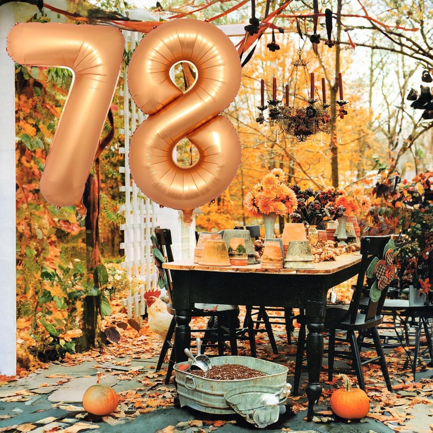 Globo de Número 3 Naranja 100 cm Autoinflable para Fiestas