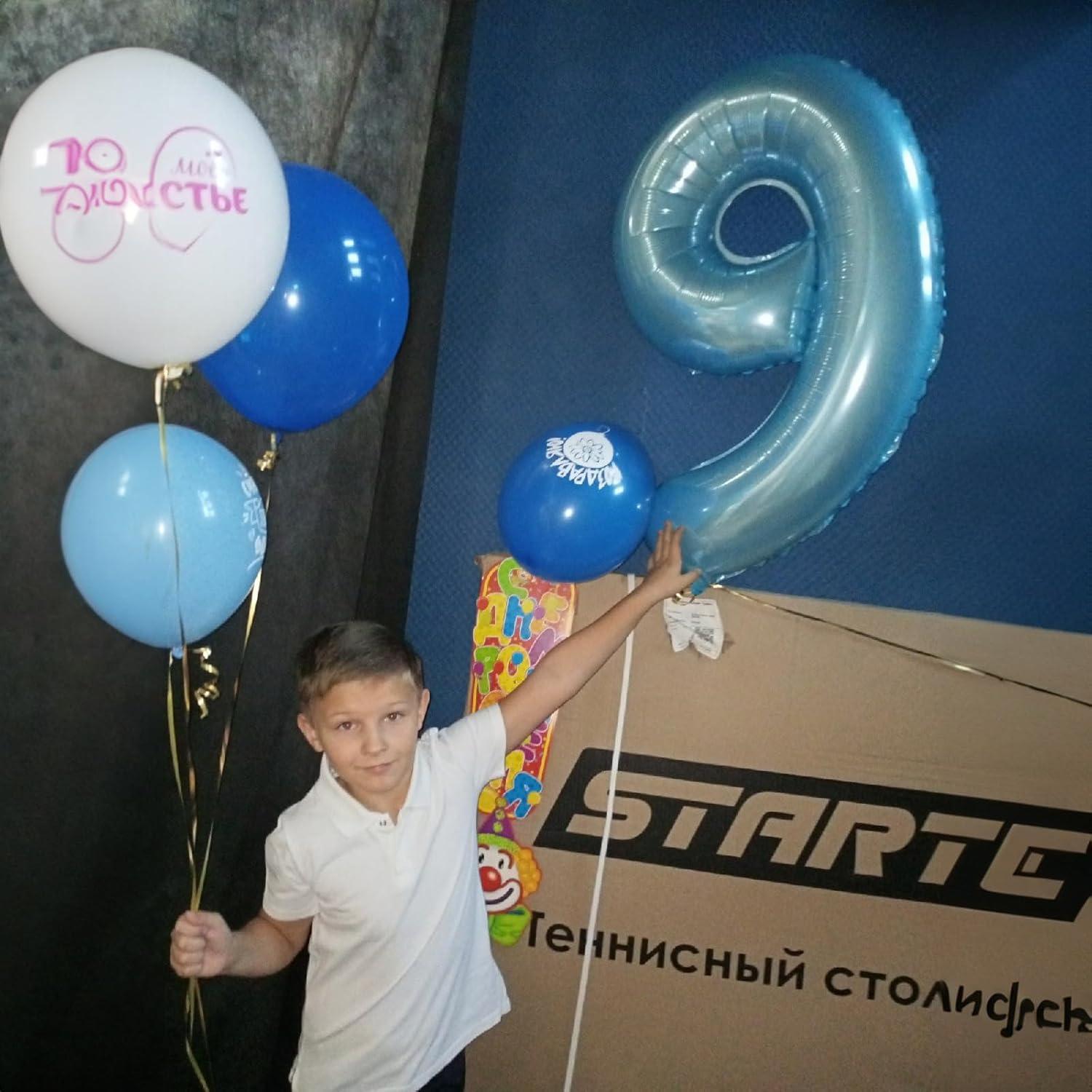 Globo Número 0 Azul Pastel 101,6 cm para Fiestas