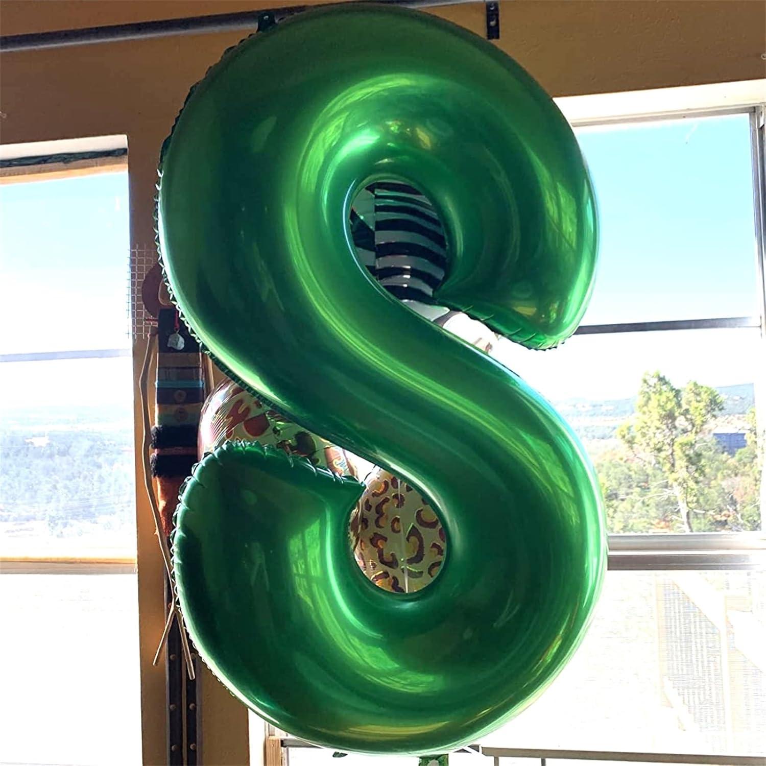 Globo Número 8 Verde Esmeralda 101,6 cm para Fiestas