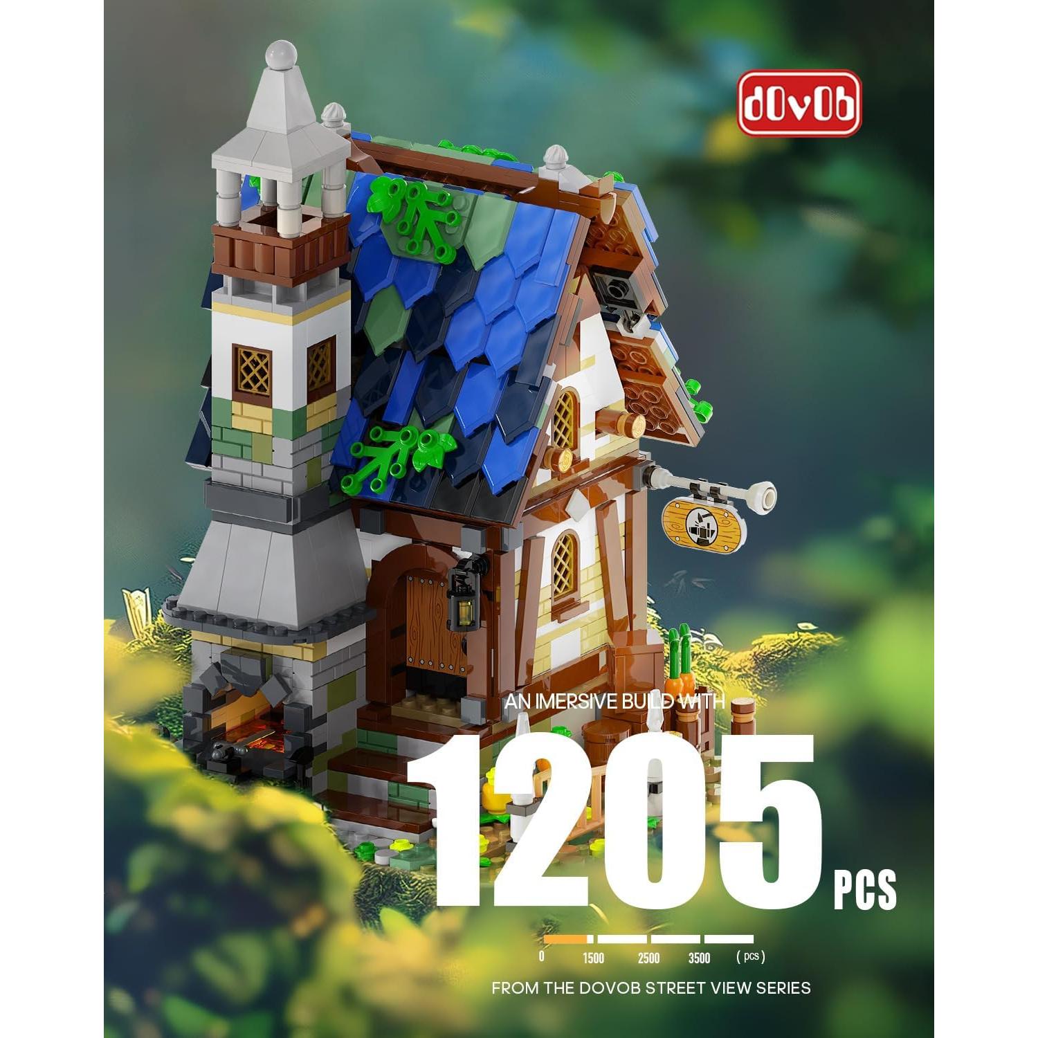 dOvOb Conjunto de Bloques Medievales con Ladrillos LED 1200 Pzas