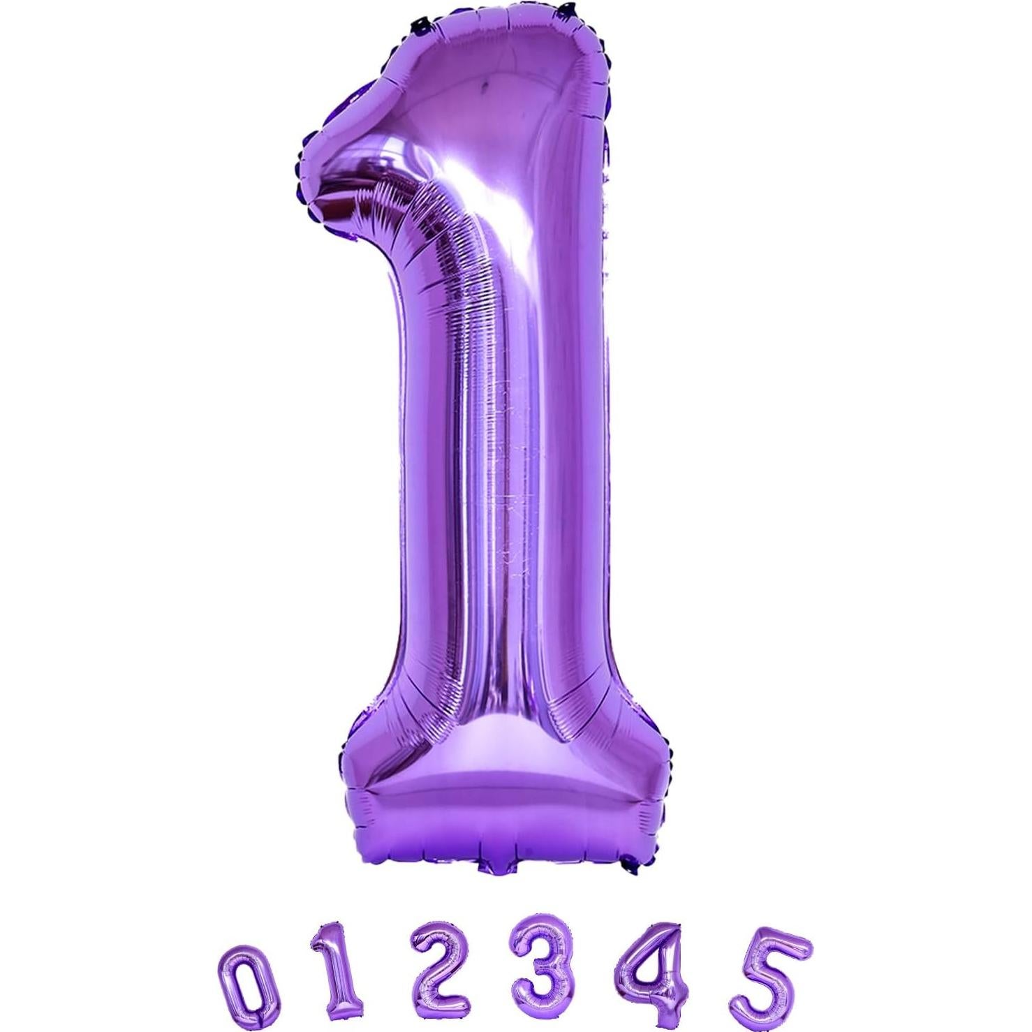 Globo Número 1 Púrpura 101,6 cm para Cumpleaños