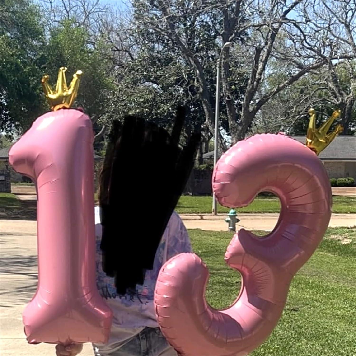 Globo Gigante Número 9 Rosa 101,6 cm para Cumpleaños