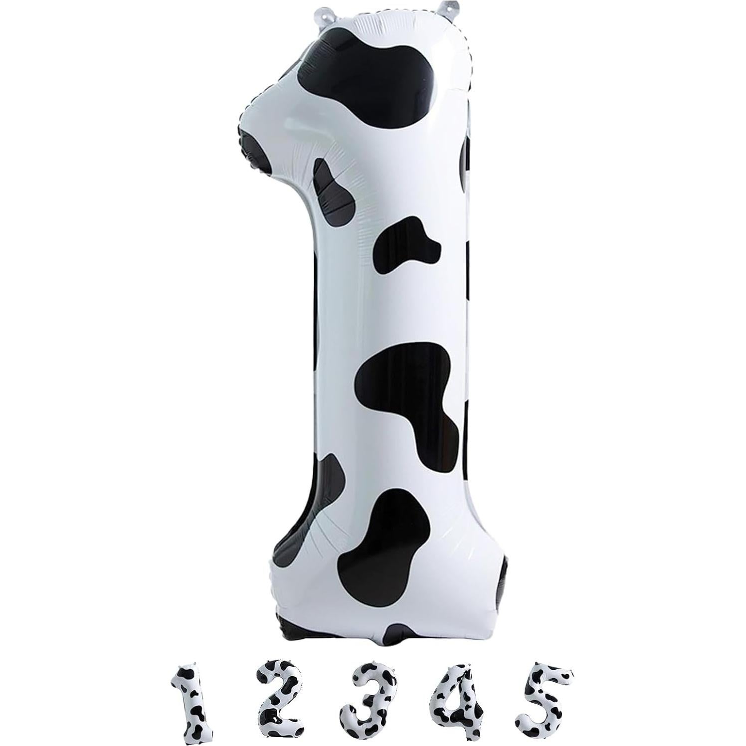 Globo Número 1 Vaca 101.6 cm Autosealable Decoración