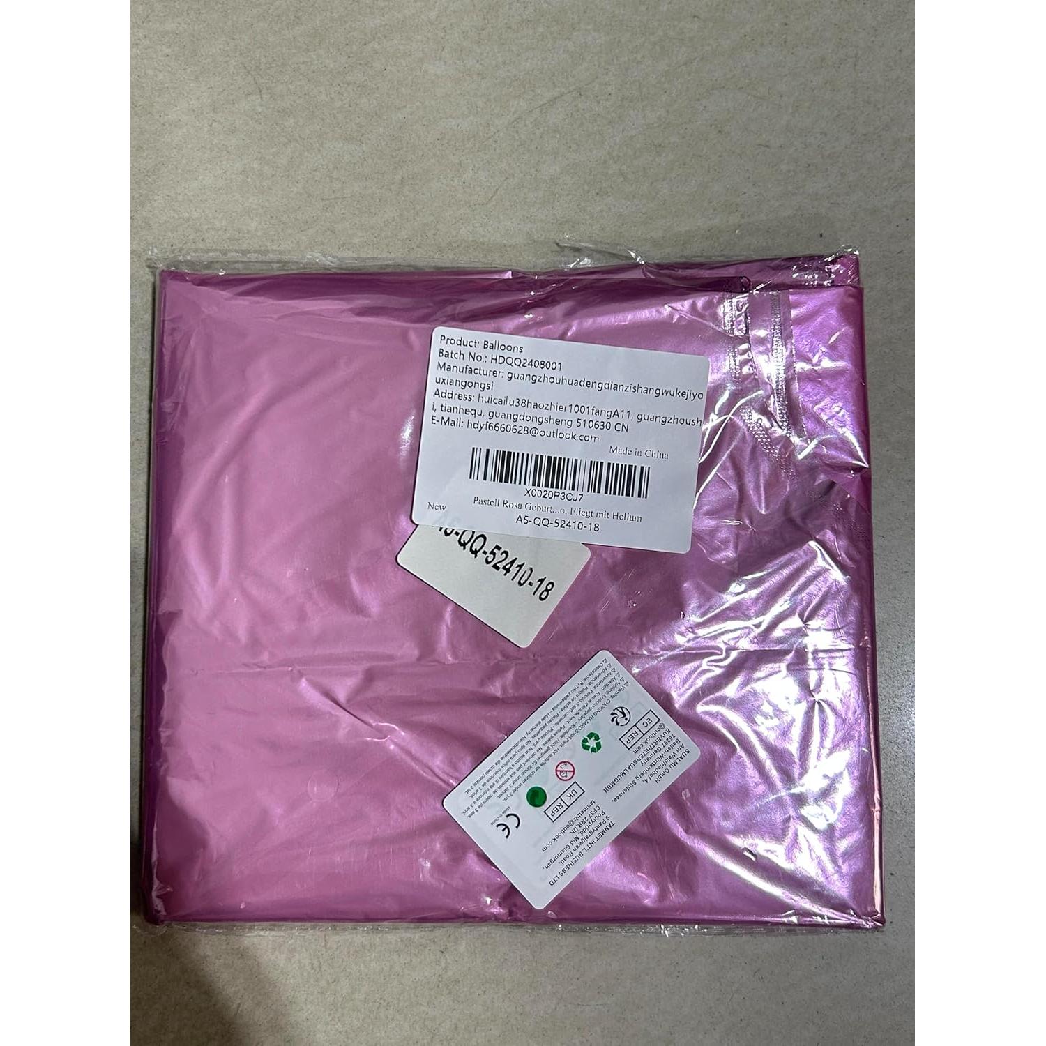 Globo de Número 0 Rosa Claro 101.6 cm para Fiesta