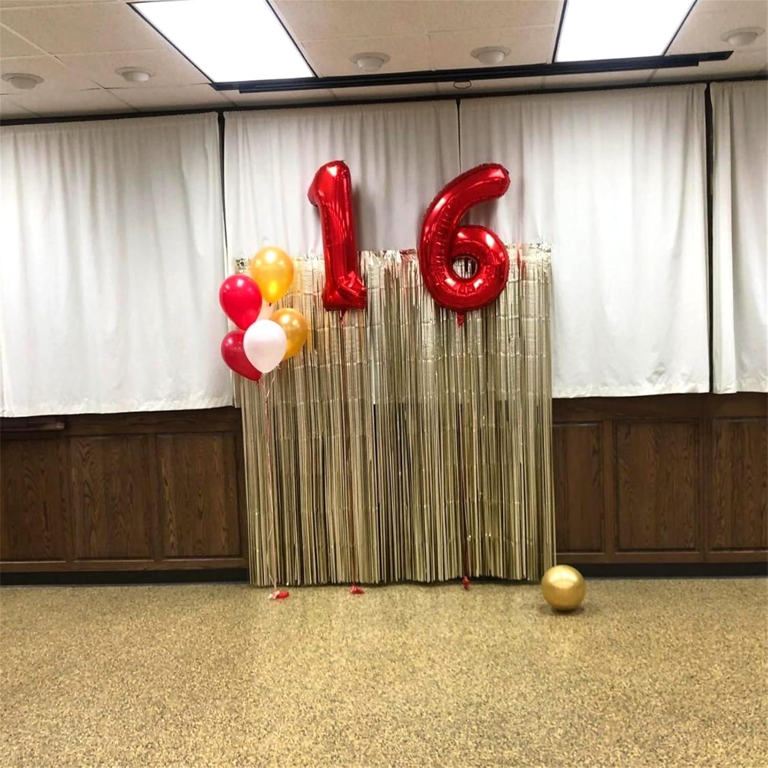 Globo Número 1 Rojo 101,6 cm para Cumpleaños y Fiestas