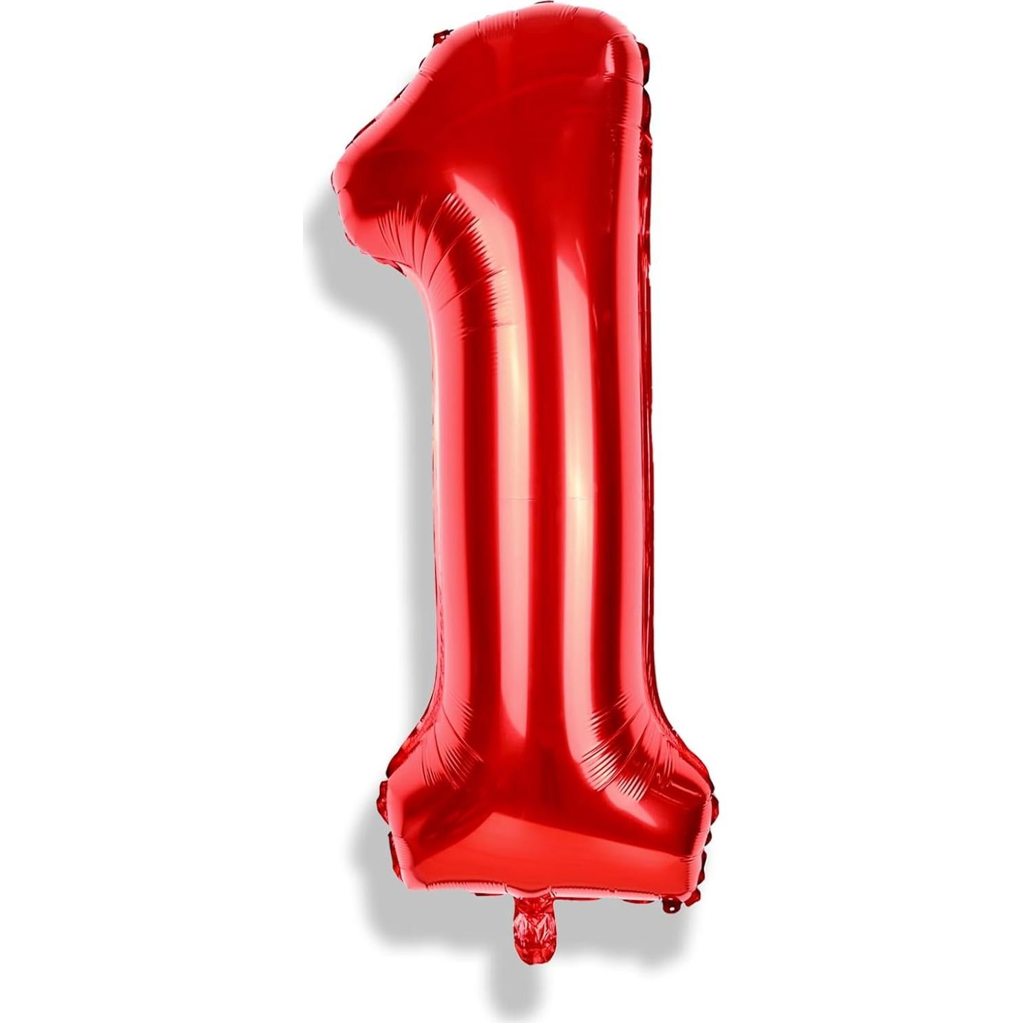 Globo Número 1 Rojo 101,6 cm para Cumpleaños y Fiestas
