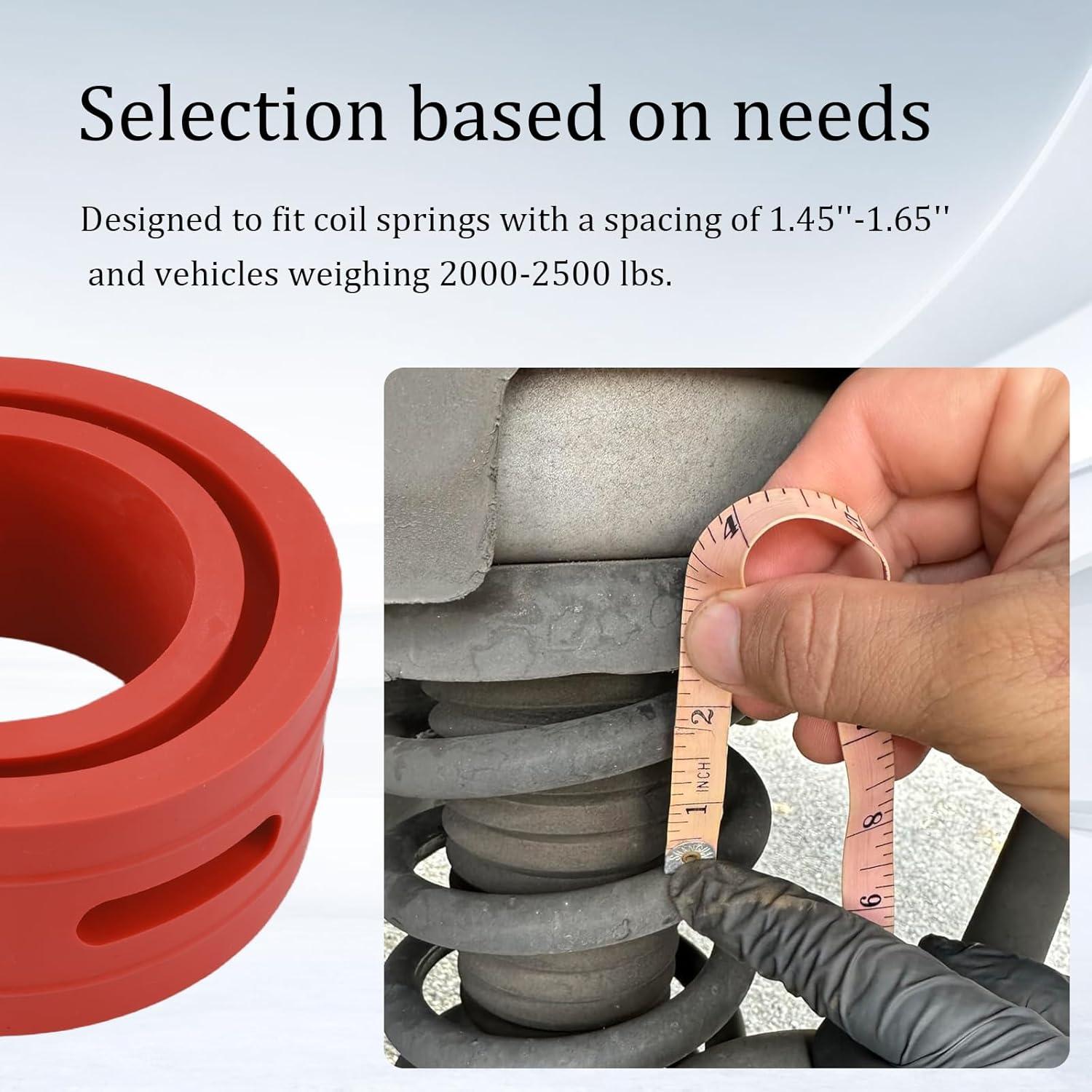 Espaciadores de Resortes de Bobina YGDMD 1.45''-1.65'' Caucho