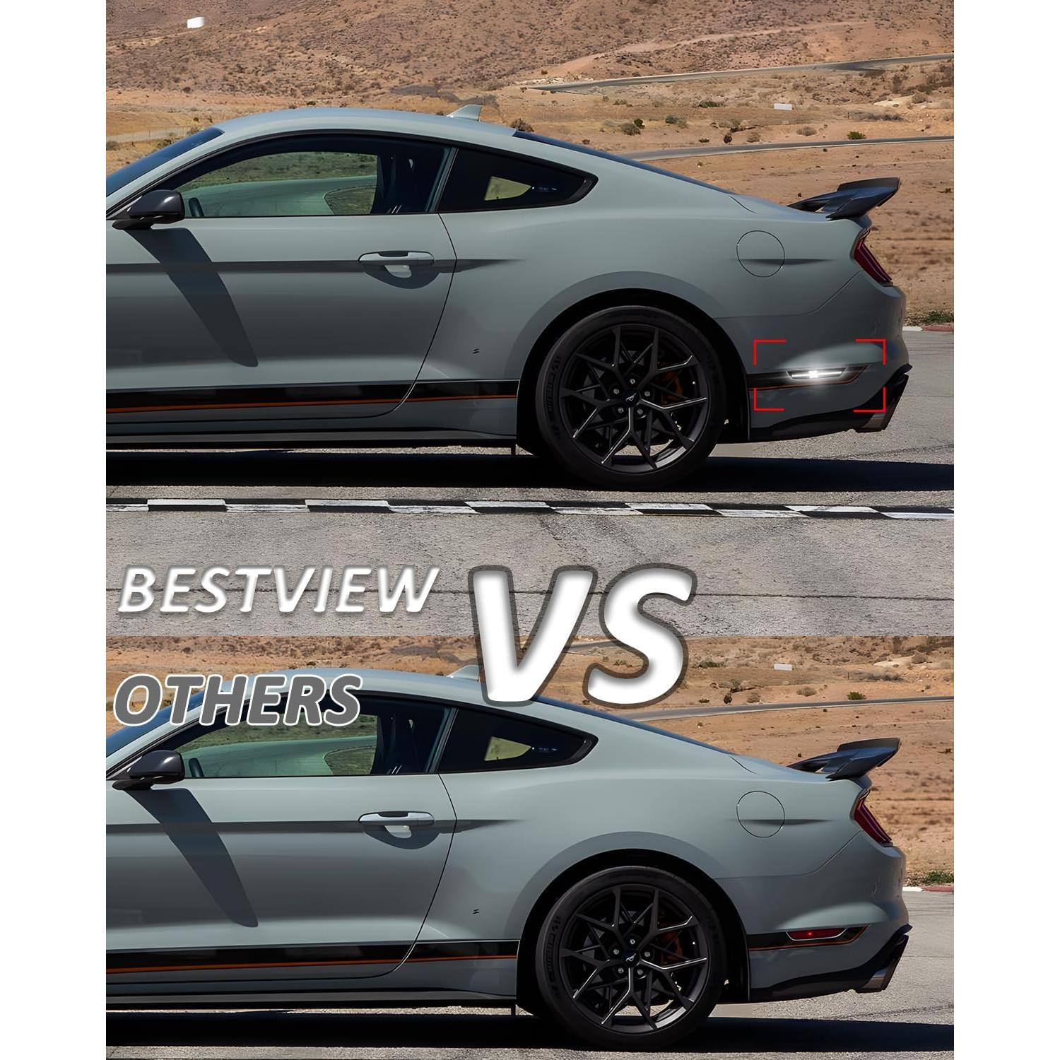 Luces de Marcador Lateral Bestview para Ford Mustang 2015-2023