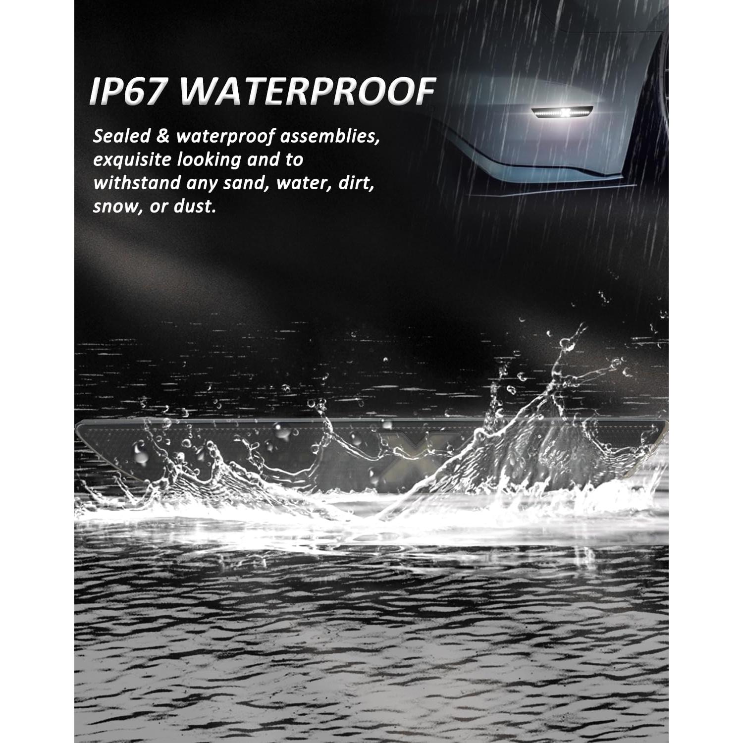 Luces de Marcador Lateral Bestview para Ford Mustang 2015-2023